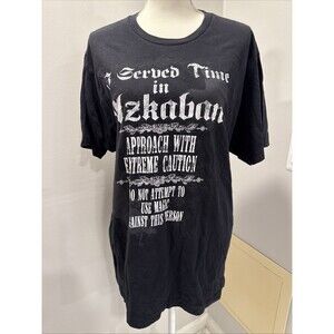 Wizarding World of Harry Potter Size XL T-Shirt Black Azhkaban
